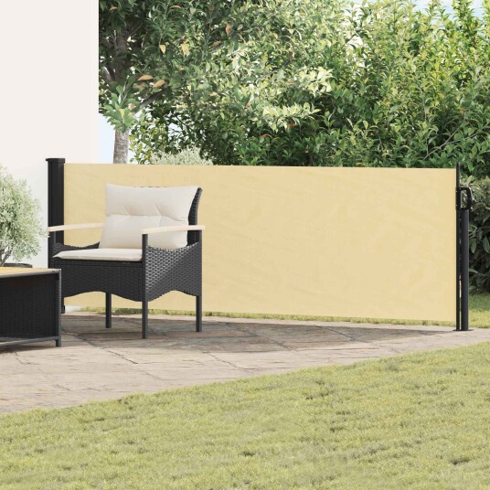 vidaXL Utklappbart side markise Rektangulær 100 x 500 cm Polyester vidaXL Utklappbart side markise Rektangulær 100 x 500 cm Polyester