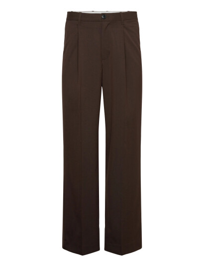 Weekday Uno Loose Suit Trousers - Brown - 48