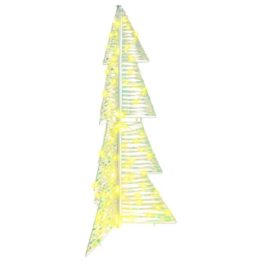  Juletre med 100 LED Varmhvit 120 cm PET