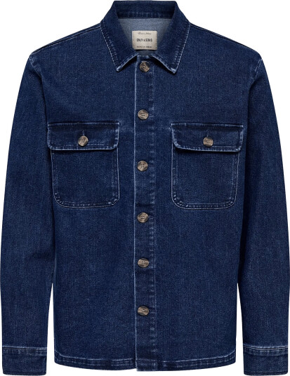 ONLY & SONS Onskodyl Box Pim Dnm Overshirt Navy XS
