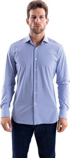 Xacus, Herre, Skjorter, Blå, 4XL,