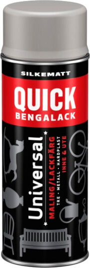 Quick Bengalack Spray Temperert Silkematt 400ml Quick Bengalack Spray Temperert Silkematt 400ml