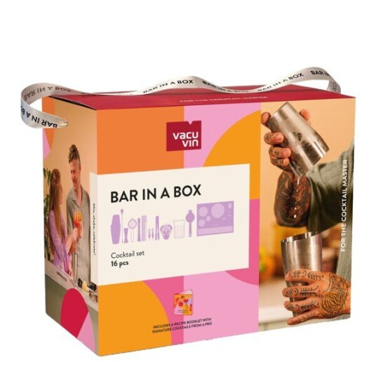 Vacu Vin   Master bar in a box cocktailset 16 deler