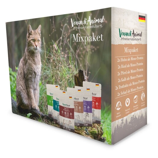 Venandi Animal Mixpack Sk Monoprotein 12 X 125 G Blanding (6 Varianter)