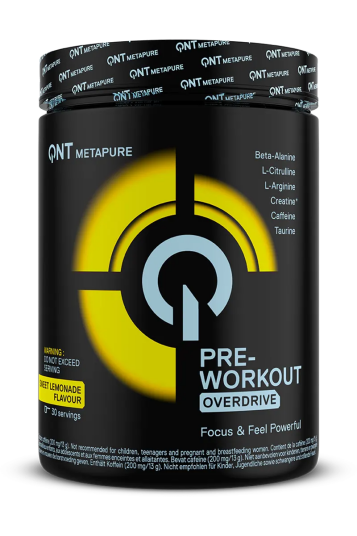 QNT Pre Workout Overdrive 390g Sweet Lemonade QNT Pre Workout Overdrive 390g Sweet Lemonade