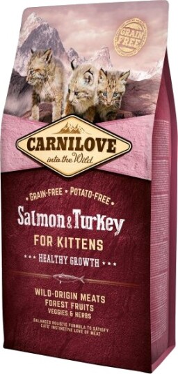 Carnilove Kattunge Tørrfôr med Laks og Kalkun 6 kg