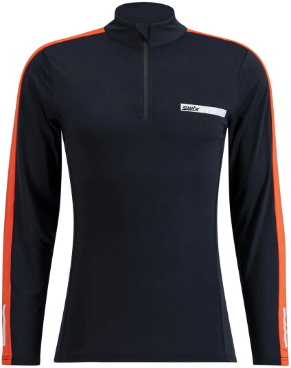 Swix Roadline Nts Half Zip Baselaye Black/Fiery Red L