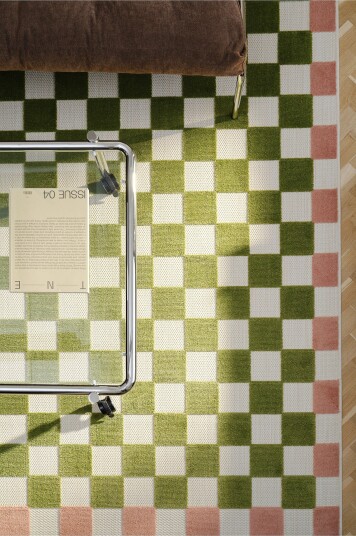 Jotex Vanlig Vevd Teppe Grønn/rosa ENJA 22440580239