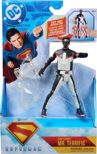 Spin Master DC Comics Epic Strike Superman Actionfigur 15 cm Fra 4 År Mr. Terrific