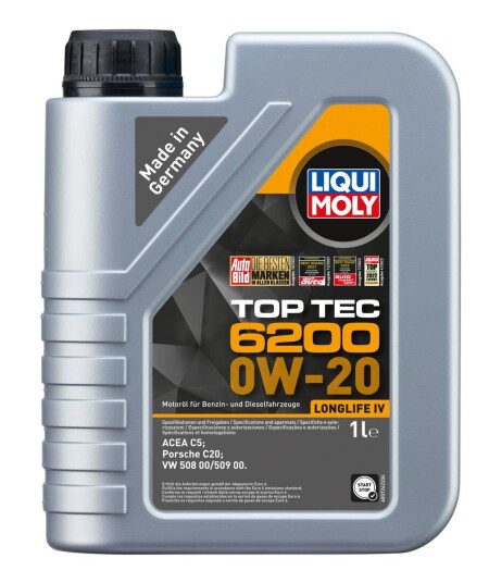Motorolje LIQUI MOLY TOP TEC 6200 0W20 1L Motorolje LIQUI MOLY TOP TEC 6200 0W20 1L