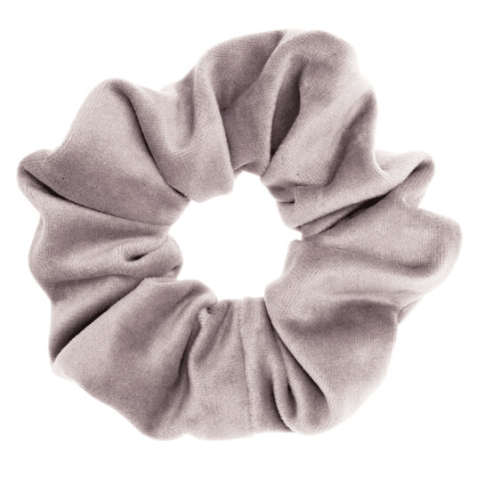 DARK Velvet Scrunchie Elephant Grey