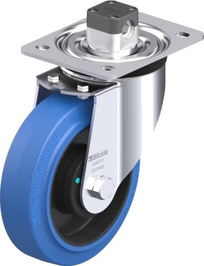 Blickle Styrehjul Med Brems L-Poev 160Kad-Cs11-Sb, Hjuldiameter 160 Mm, Bæreevne Maks. 400 Kg, 1 Stk