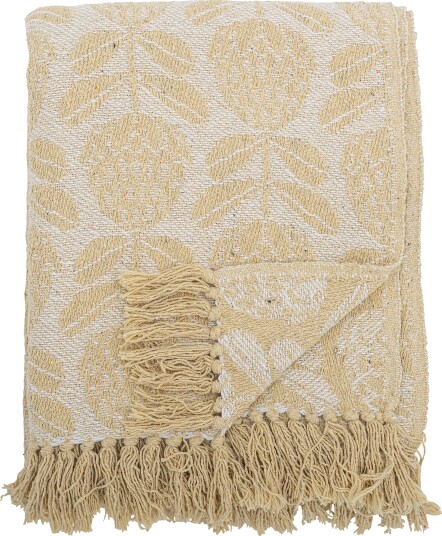 Bloomingville Pratello Throw Beige 155X130CM Bloomingville Pratello Throw Beige 155X130CM