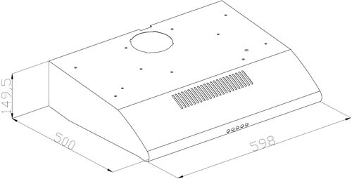 Silverline Vegghengt Ventilator 60 cm Hvit med LED - SJ1204-60HV Silverline Vegghengt Ventilator 60 cm Hvit med LED - SJ1204-60HV