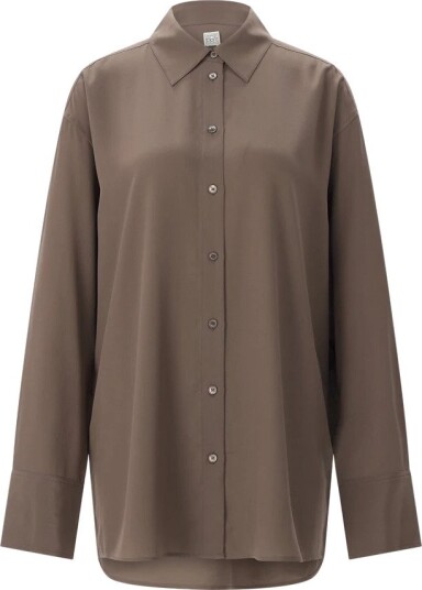 TotêMe Dame Bluser & Skjorter Brun 2XS, TotêMe Dame Bluser & Skjorter Brun 2XS,