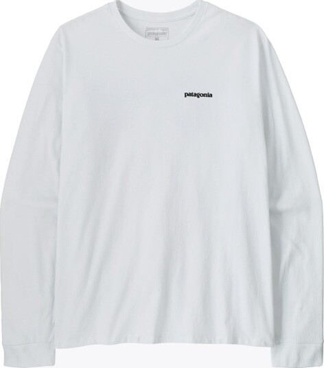 Patagonia Long Sleeve P 6 Logo Responsibili Tee Hvit L