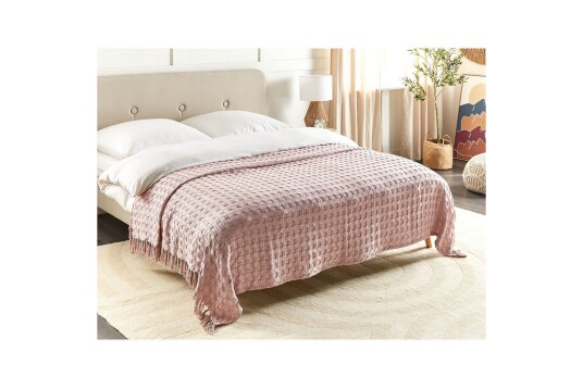 Sengeteppe Bere Rosa 200x220 cm