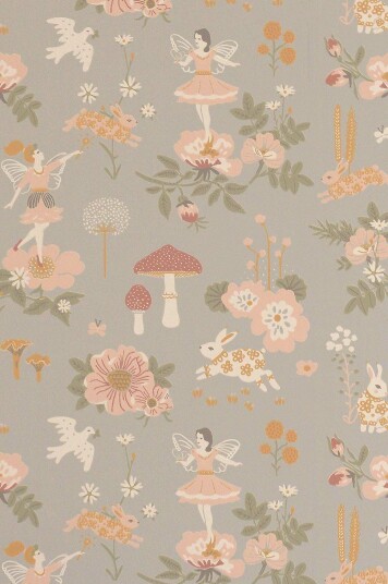 Majvillan Tapet Old Garden Bluegrey