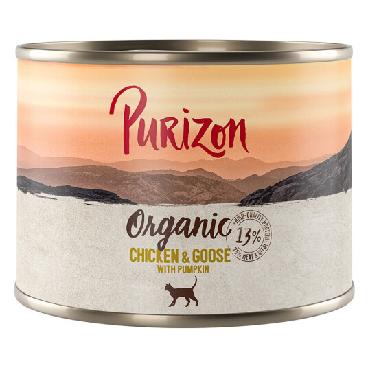 Purizon Organic 6 X 200 G Kylling Og Gås Med Gresskar