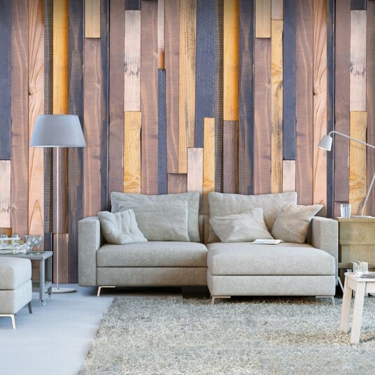 Fototapet Wooden Alliance 50x1000 - Artgeist sp. z o. o.