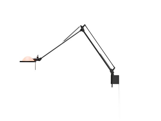 Luceplan Berenice Vegglampe 45x45 Pink Glass/Svart