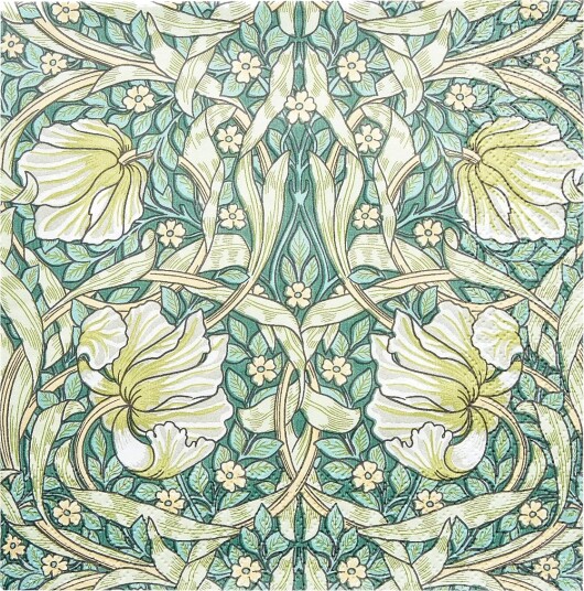 William Morris By havi William Morris Napkin Pimpernel Napkin   Green   24X24CM