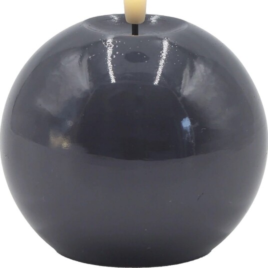 Sirius Home Sille Lacquer Ø10Xh9Cm Gray GREY One Size