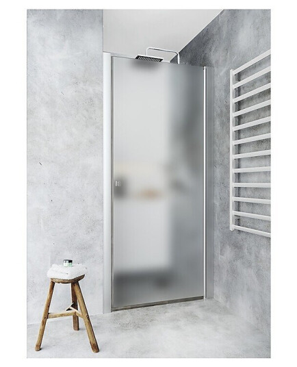 Hafa Igloo Pro Dusjnisje 83-87 cm, Alu/Frostet glass