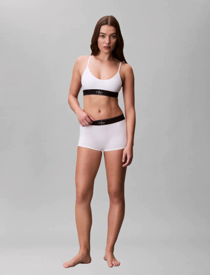 Calvin Klein Unlined Bralette White L Calvin Klein Unlined Bralette White L