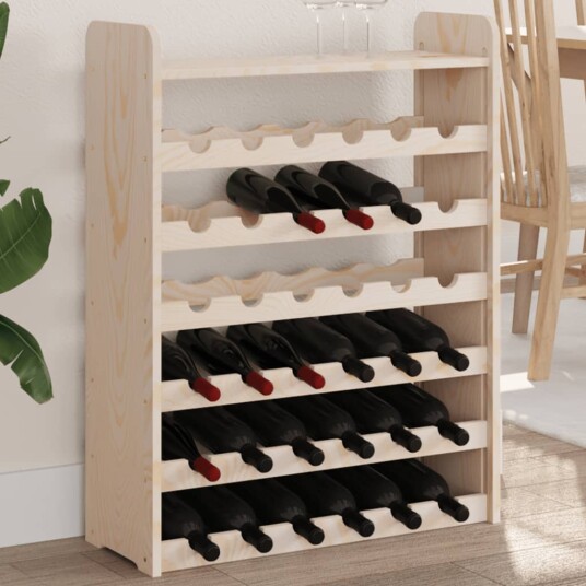  Vinstativ med toppbrett 67,5x25x87 cm heltre furu