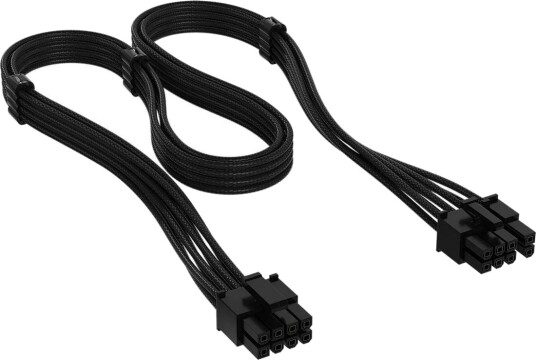 Corsair Premium Individually Sleeved PCIe Cable 8 pin 6+2 Split Type 4 Generation 3 BLACK Corsair Premium Individually Sleeved PCIe Cable 8 pin 6+2 Split Type 4 Generation 3 BLACK