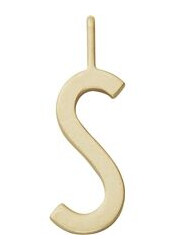 Design Letters Archetype Charm 16 mm Gold A-Z S