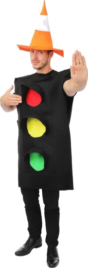 Ptit Clown Trafikklys Kostyme One size 24428