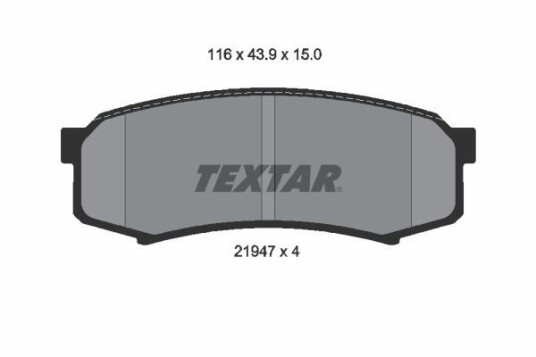 Bremseklosser TEXTAR 2194701 Bremseklosser TEXTAR 2194701