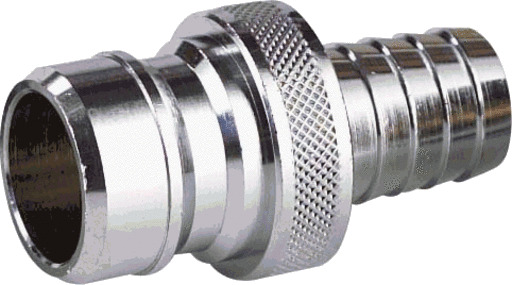 Nito 1" Koblingsnippel med 3/4" Slangespiss i Chrome Nito 1" Koblingsnippel med 3/4" Slangespiss i Chrome