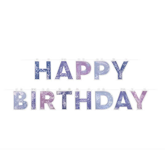 Banner Lilla "Happy Birthday" Banner Lilla "Happy Birthday"
