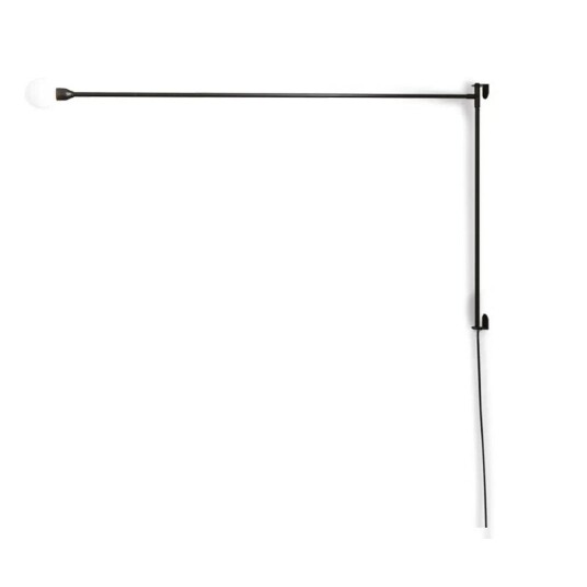 Nemo Lighting - Potence Pivotante Vegglampe Black