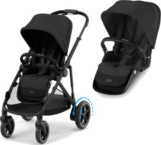 Cybex eGazelle S BLK Moon Black inkl. 2 x sittedeler