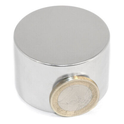 SuperMagneter Meget Sterk Skivemagnet Ø 45 X 30 Mm   Neodymium   Holder Ca. 69 Kg