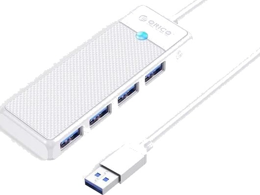 ORICO PAPW4A-U3 USB-hub 4x USB-A 3.0 0,15 m Hvit PAPW4A-U3-015-WH-EP