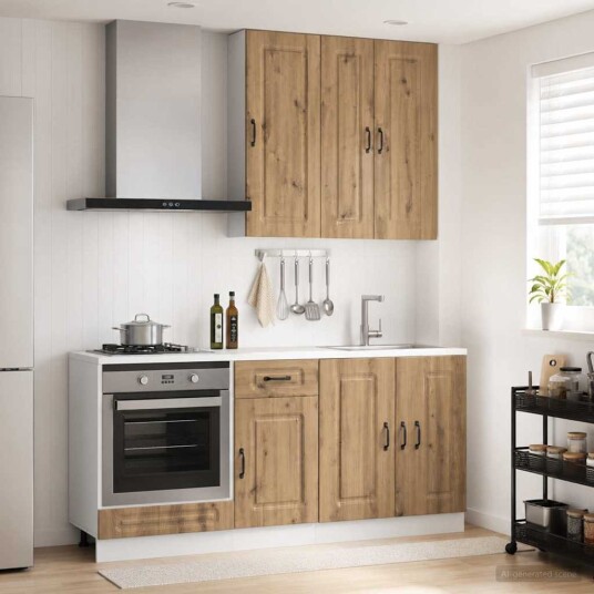 vidaXL Kjøkken enhet KALMAR 5 pcs Artisan eik Konstruert tre vidaXL Kjøkken enhet KALMAR 5 pcs Artisan eik Konstruert tre