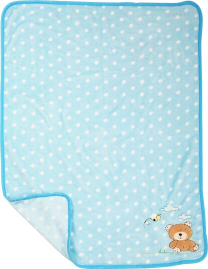 Small Foot Babyteppet 100x80 cm Bamse Blå