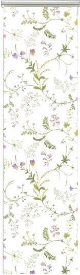 Arvidssons Textil Blomsteryra panelgardin 2-pk Grønn Arvidssons Textil Blomsteryra panelgardin 2-pk Grønn