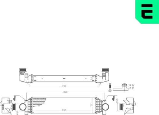 Intercooler ERA 672128 Intercooler ERA 672128