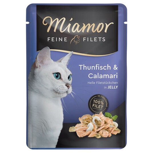 Miamor Fine Filéter I Gelè 6 X 100 G Tunfisk & Calamari