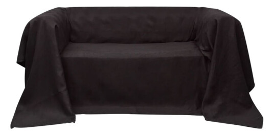 vidaXL Mikro-semsket sofa overtrekk brun 210 x 280 cm