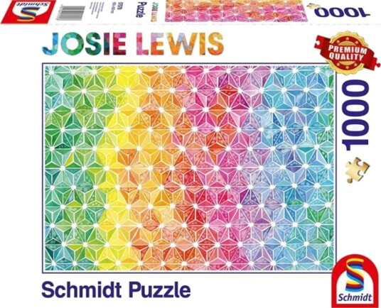 Schmidt Puzzles Puslespill 1000 Brikker Fargerike Trekanter
