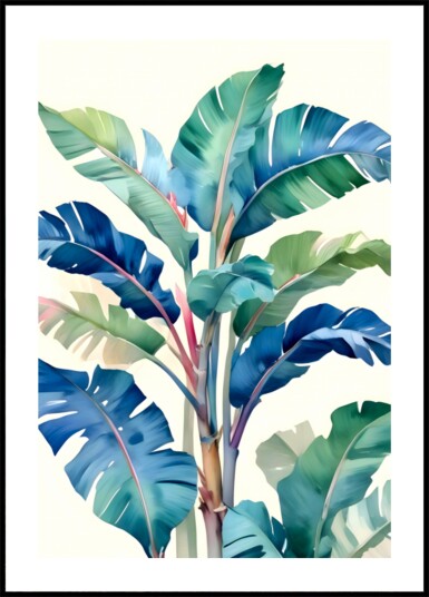 Tropical Banana Leaves Plakat / 30x40