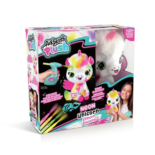 Airbrush Plush Neon Unicorn 111024