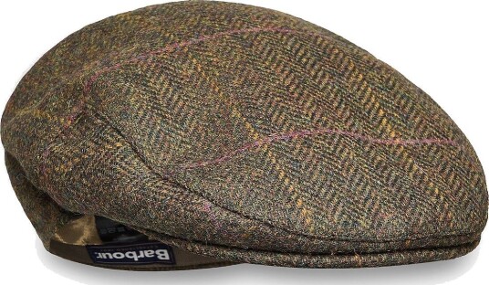 Barbour Barbour Crieff Flat Cap OLIVE/Purple/YE 61 Barbour Barbour Crieff Flat Cap OLIVE/Purple/YE 61